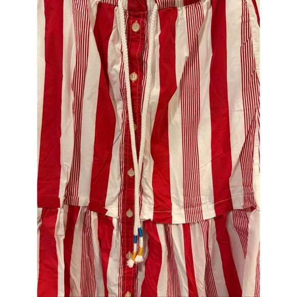 J. Crew Nautical Red and White Stripe Skirt- size m - Picture 6 of 6